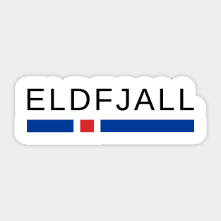 Eldfjall Iceland Sticker